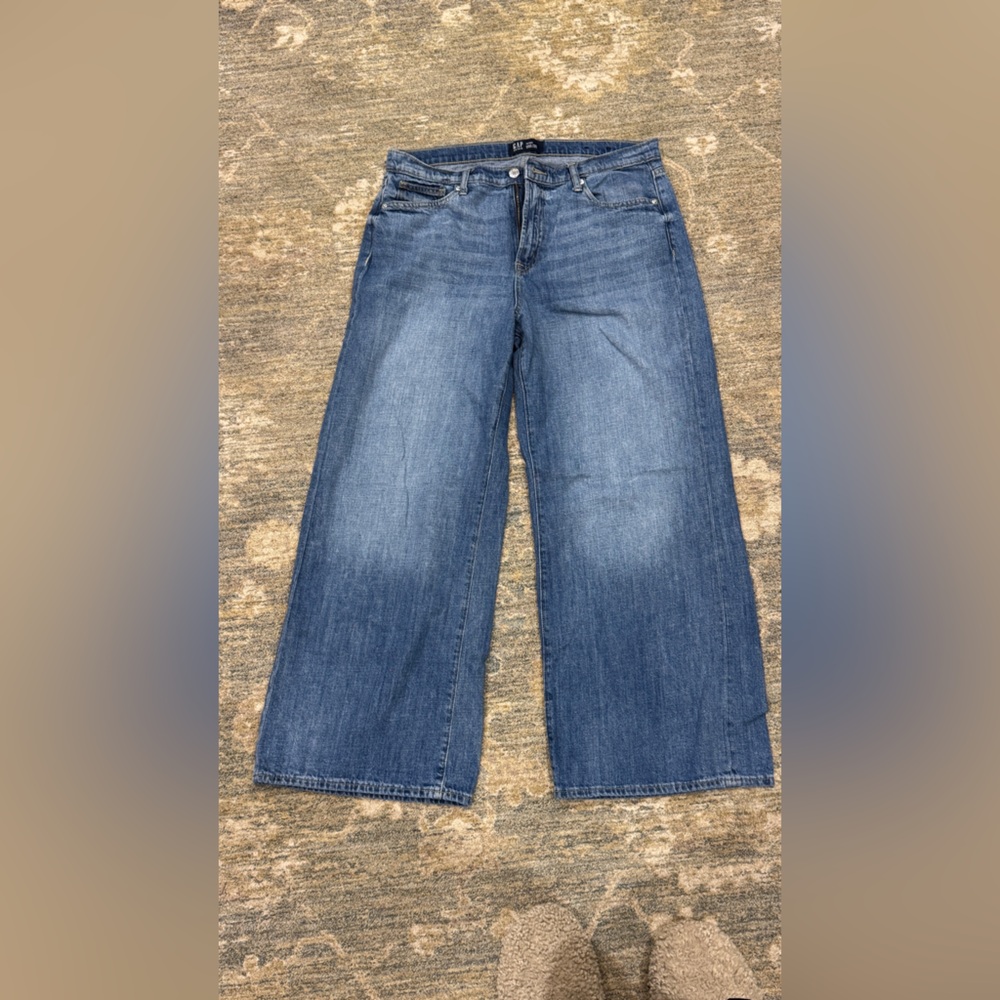 GAP Women's Flare Jeans in Deep Blue